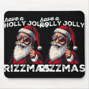 Tapis De Souris Mewing Père Noël Mew amusant Père Noël meme Rizzma