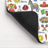 Tapis De Souris Mexique| Motif des symboles (Coin)