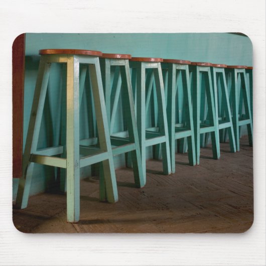 Tapis De Souris Mexique, Oaxaca, mur de la ligne Green Bar Stools (Devant)