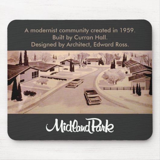 Tapis De Souris Mi-siècle Moderne Midland Park Toronto Mousepad (Devant)