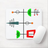 Tapis De Souris Mi-siècle moderne mobile (Avec souris)