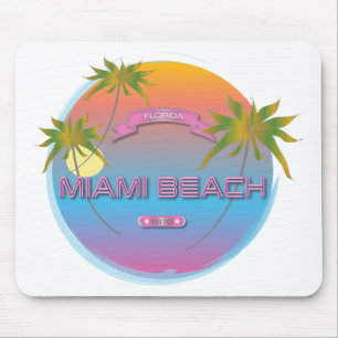 Tapis De Souris Miami Beach Florida, Est. cool Mousepad 1870