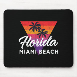 Tapis De Souris Miami Beach Retro Miami Vintage Triangle les année