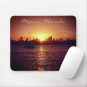 Tapis De Souris Miami Skyline à Sunset (Avec souris)