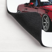 Tapis De Souris Miata MX-5 d'un rouge ardent (Coin)