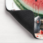 Tapis De Souris Mice On a Juicy Watermelon Wedge (Coin)