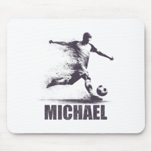 Tapis De Souris Michael Soccer Boys Personnalisé Prénom Michae