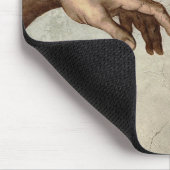 Tapis De Souris Michaelangelo mains création adam dieu (Coin)
