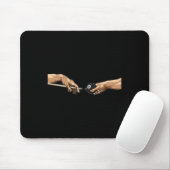Tapis De Souris Michelangelo Mains Création Adam Pool Billard (Avec souris)