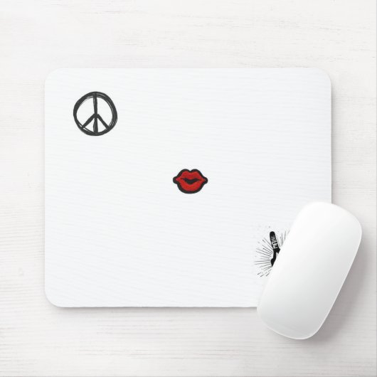 Tapis De Souris Michelle's Love not War- (CYO) Souris Pad (Avec souris)