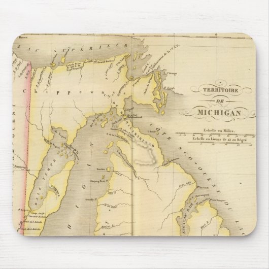 Tapis De Souris Michigan États-Unis (Devant)