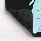 Tapis De Souris Michigan Map Mousepad (Coin)