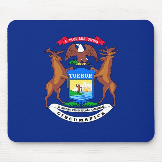 Tapis De Souris Michigan State Flag Design (Devant)