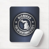 Tapis De Souris "Michigan Steel" Mousepad (Avec souris)