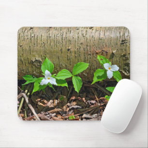 Tapis De Souris Michigan White Trilliums