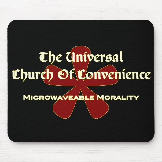 Tapis De Souris Micro-onde d'UCOC - obscurité (Devant)