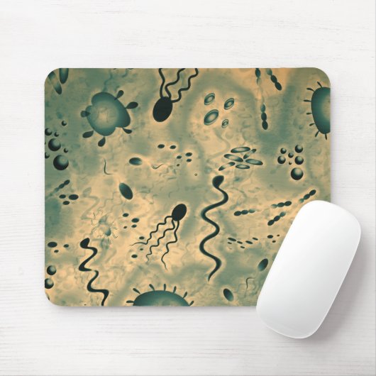 Tapis De Souris Microbes microscopiques (Avec souris)