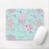 Tapis De Souris Microbiologie dans le bleu (Avec souris)