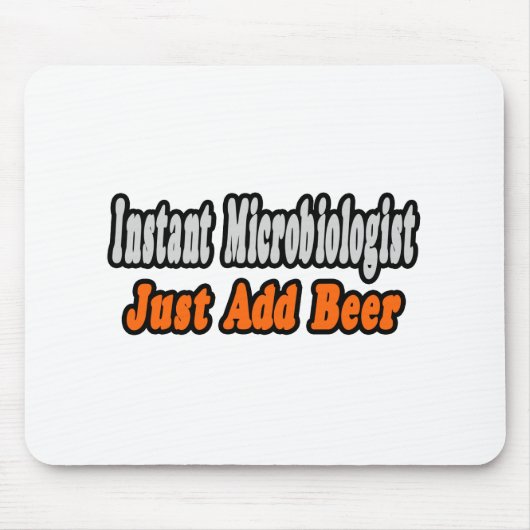 Tapis De Souris Microbiologiste...Ajouter Bière (Devant)