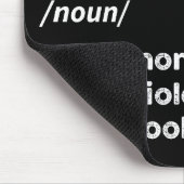 Tapis De Souris Microbiologiste noir Funny Définition Microbiologi (Coin)