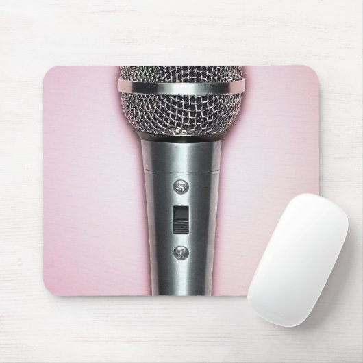Tapis De Souris Microphone Chrome (Avec souris)