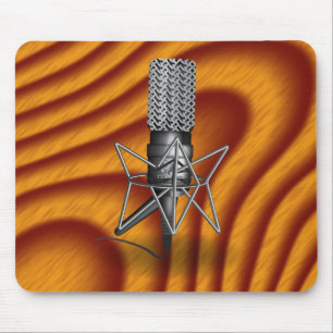 Tapis De Souris Microphone en bois de cerisier