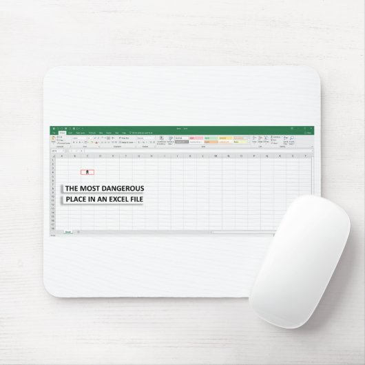 Tapis De Souris Microsoft Excel Work Mousepad (Avec souris)