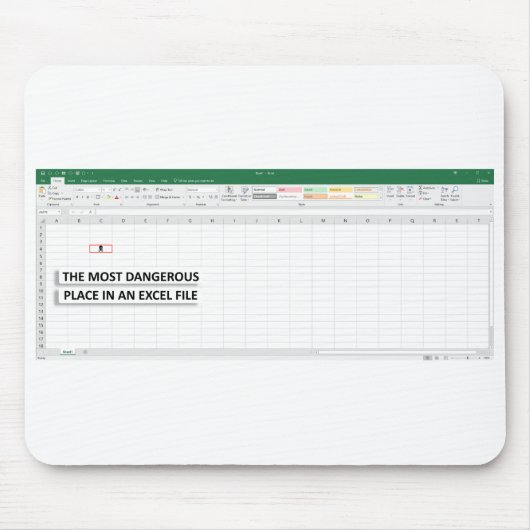 Tapis De Souris Microsoft Excel Work Mousepad (Devant)