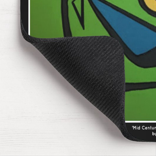 Tapis De Souris 'Mid Century Modern Abstrait num 4' sur un (Coin)