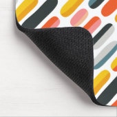 Tapis De Souris Mid Century Retro Geometric Abstract Pattern (Coin)