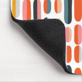 Tapis De Souris Mid Century Retro Geometric Abstract Pattern (Coin)