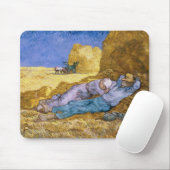 Tapis De Souris Midi de Vincent van Gogh |, la sièste, après (Avec souris)