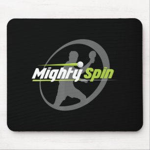 Tapis De Souris Mighty Spin Ping Pong Tee Cool de tennis de table
