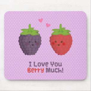 Tapis De Souris Mignon Amour Tu Me Donne Des Fruits Rouges Beaucou