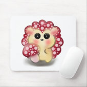Tapis De Souris Mignon Champignon Rouge Kawaii Hérisson Toadstool (Avec souris)
