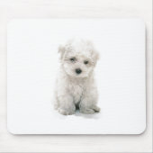 Tapis de souris mignon de Bichon Frise (Devant)