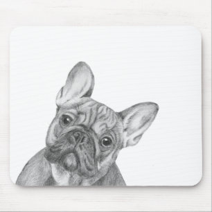 Tapis de souris mignon de bouledogue français