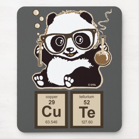 Tapis De Souris Mignon découvert par panda de chimie (Devant)