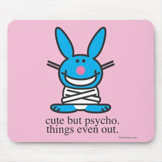 Tapis De Souris Mignon mais psychopathe (Devant)