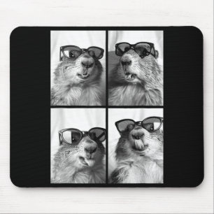 Tapis De Souris Mignon Marmottes Célibataires Photo D'animaux De F