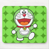 Tapis De Souris Mignon Mini Doraemon Vert Anime (Devant)