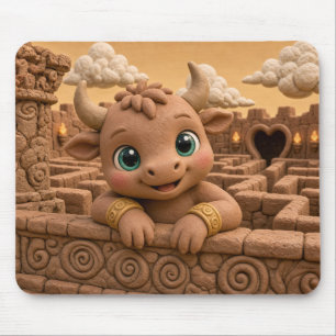 Tapis De Souris Mignon Minotaure Bébé, Mythique