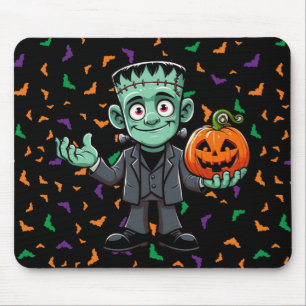 Tapis De Souris Mignon, monstre du dessin animé Frankenstein