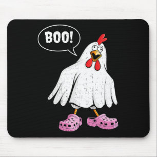 Tapis De Souris Mignon poulet Boo avec chaussures roses drôle Hall