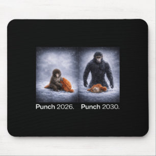 Tapis De Souris Mignon singe coup de poing mème conception d'anima