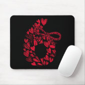 Tapis De Souris Mignon Six Sept Amour 67 Cœurs Couple Numéro 6 Con (Avec souris)