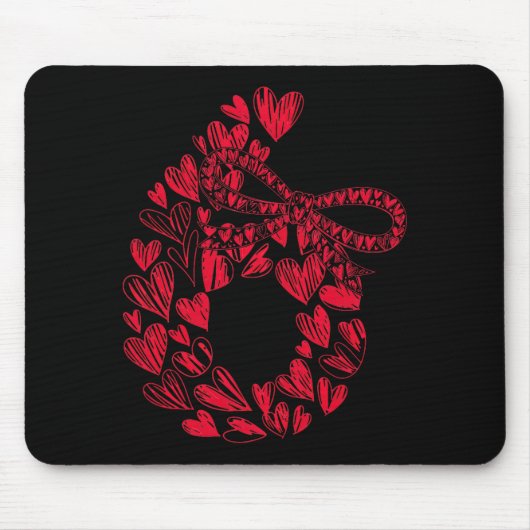 Tapis De Souris Mignon Six Sept Amour 67 Cœurs Couple Numéro 6 Con (Devant)