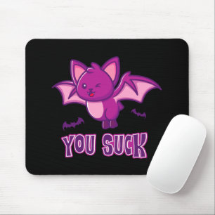 Tapis De Souris Mignonne et drôle Halloween chauves-chauves-souris