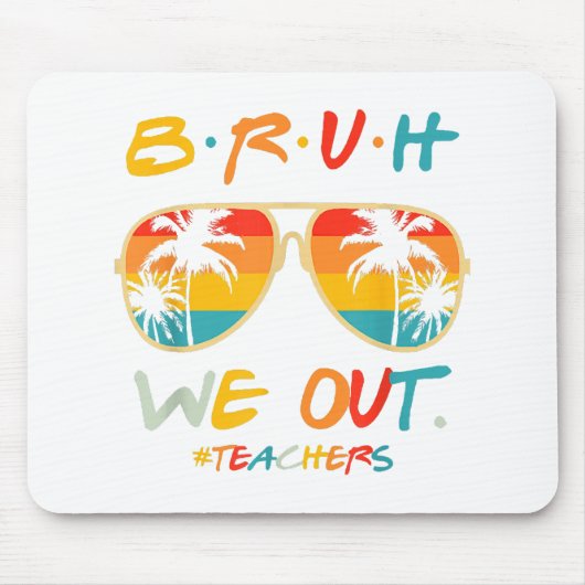 Tapis De Souris Mignonne fin de l'année scolaire Professeur été Br (Devant)