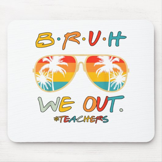 Tapis De Souris Mignonne fin de l'année scolaire Professeur été Br (Devant)